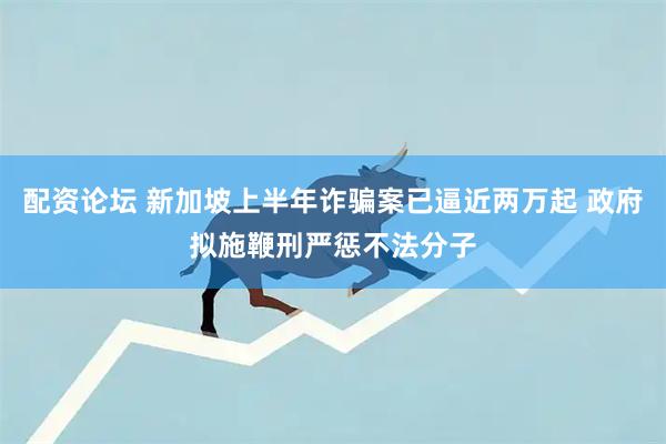 配资论坛 新加坡上半年诈骗案已逼近两万起 政府拟施鞭刑严惩不法分子